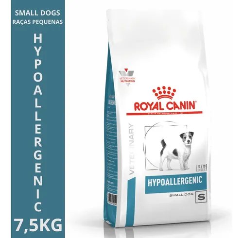 Ração Royal Canin Hypoallergenic Diet Cães Pequenos - 7,5kg